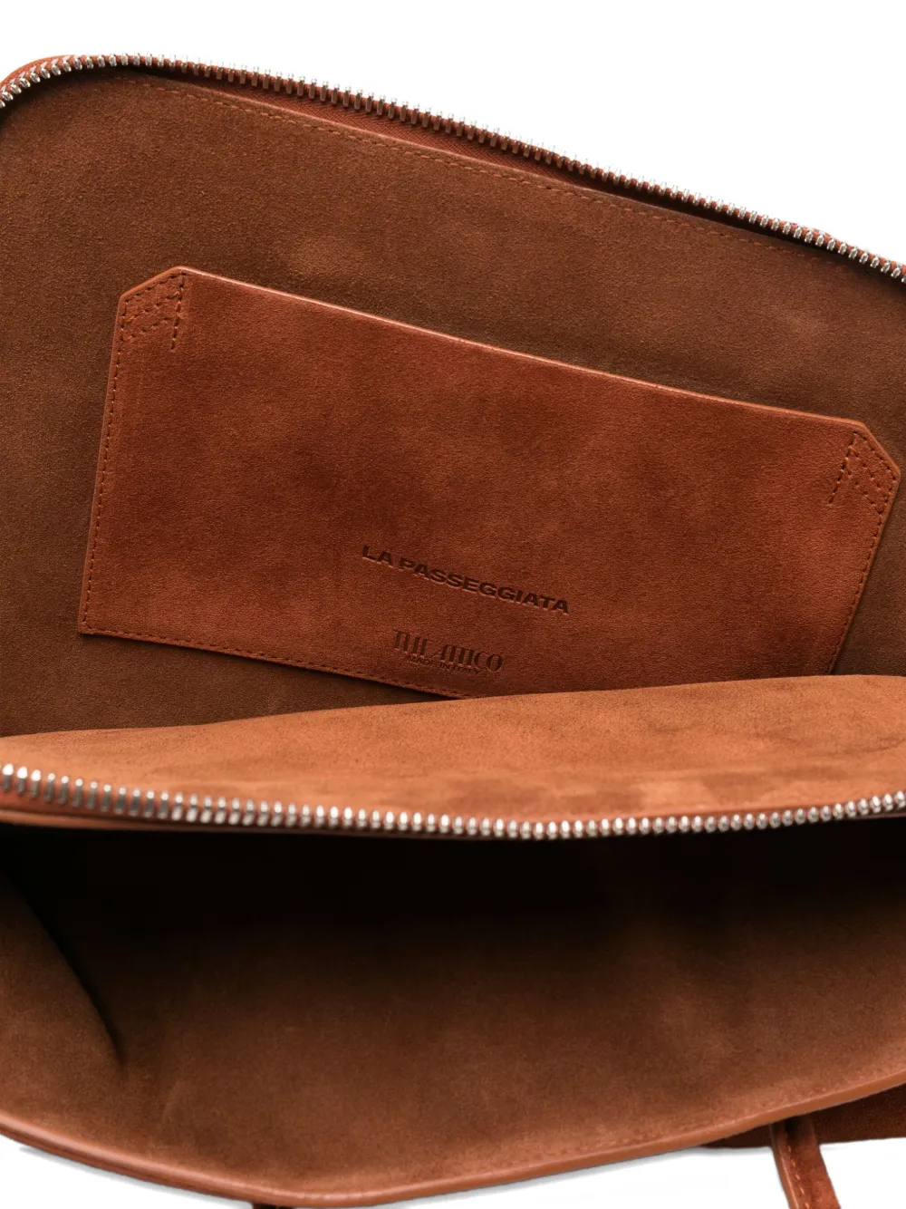 The Attico medium La Passeggiata shoulder bag Bruin