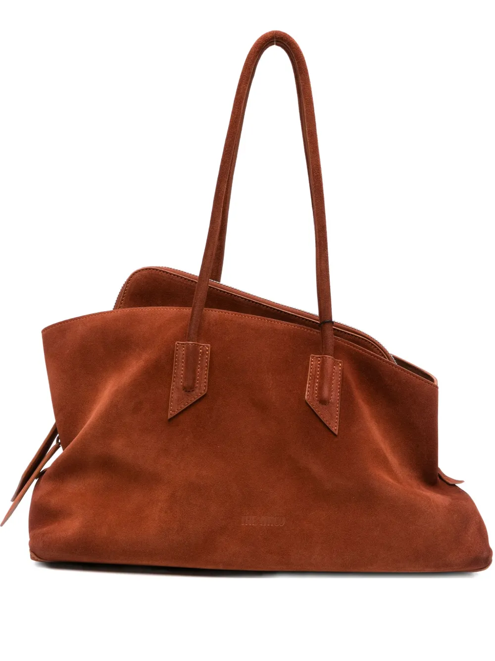 The Attico medium La Passeggiata shoulder bag Bruin