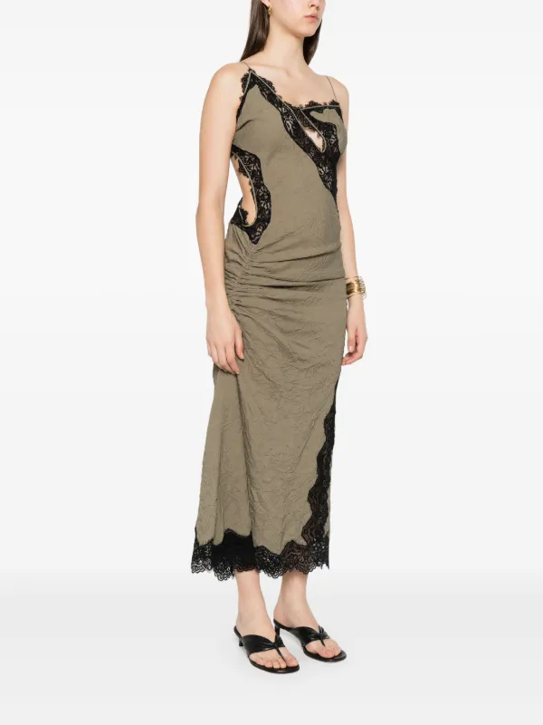 Christopher Esber lace-detailing Midi Dress | Green | FARFETCH