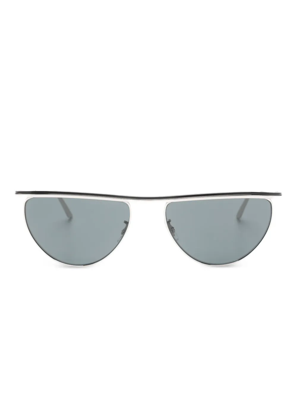 Oliver Peoples x Khaite 1984C geometric sunglasses - Argento