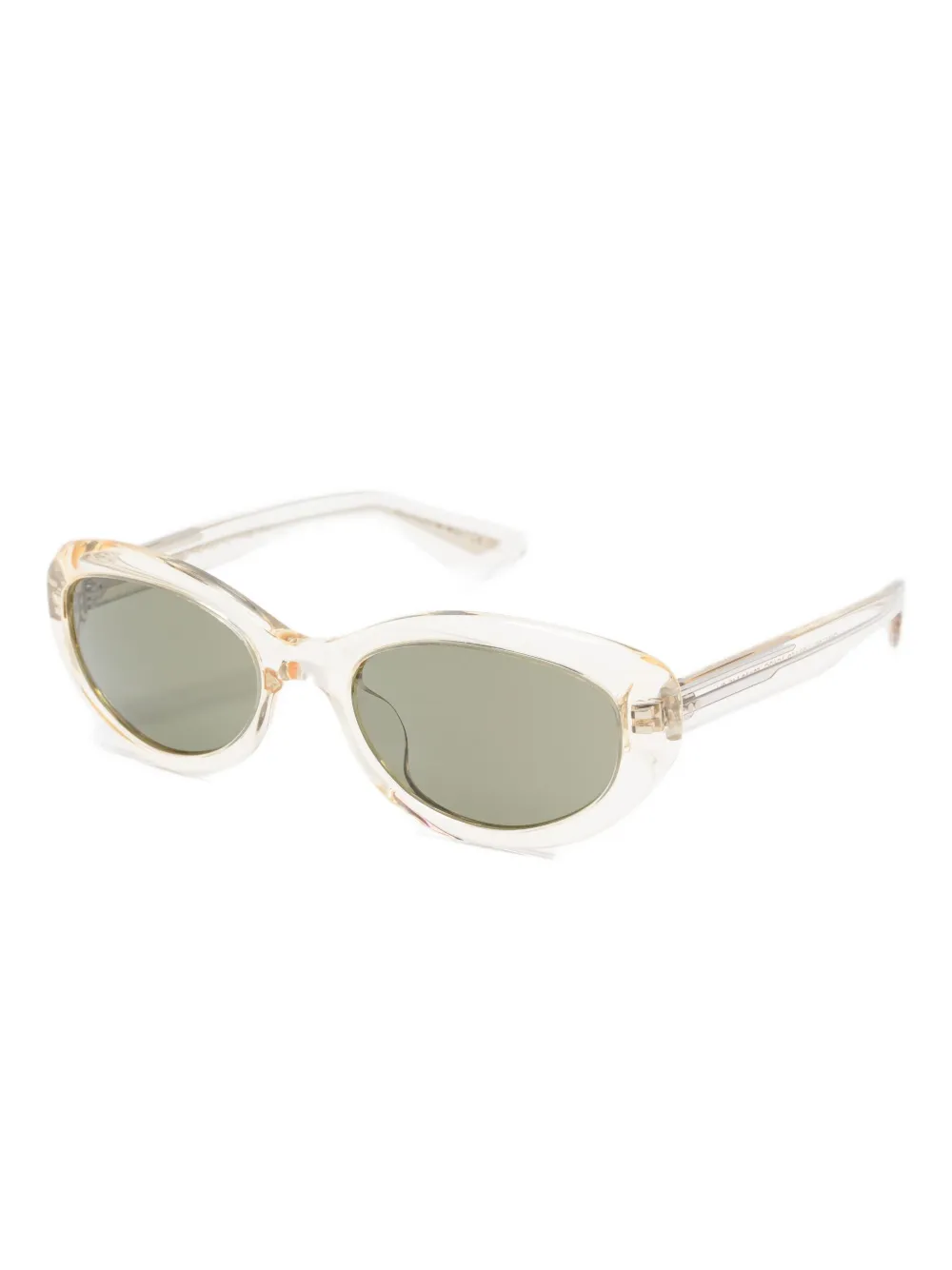 Oliver Peoples x Khaite 1969C zonnebril met ovalen montuur Wit