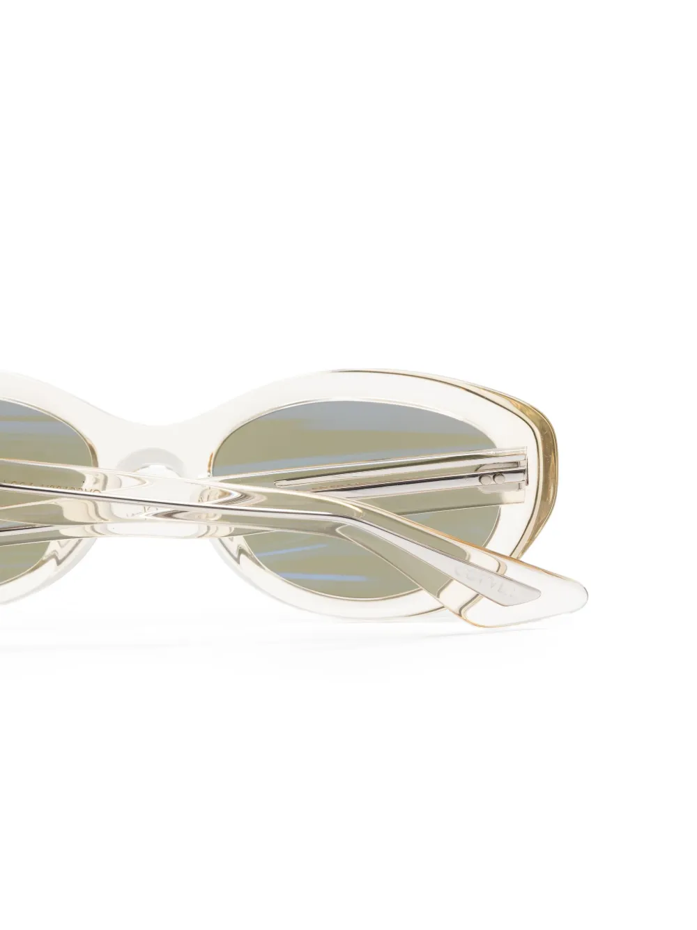 Oliver Peoples x Khaite 1969C zonnebril met ovalen montuur Wit