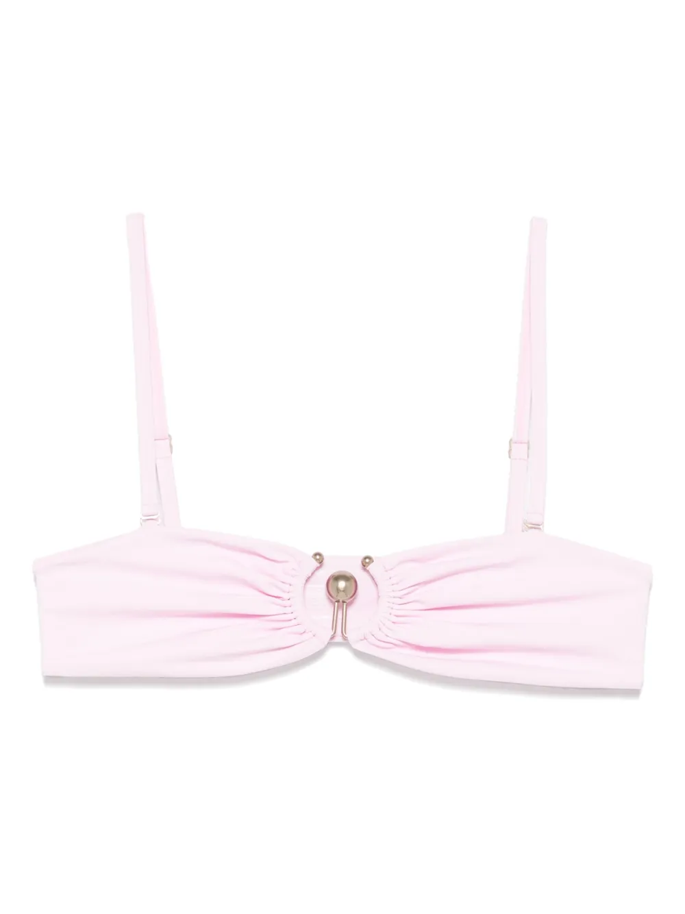 Christopher Esber ruched prong bikini top | Pink | Image 1