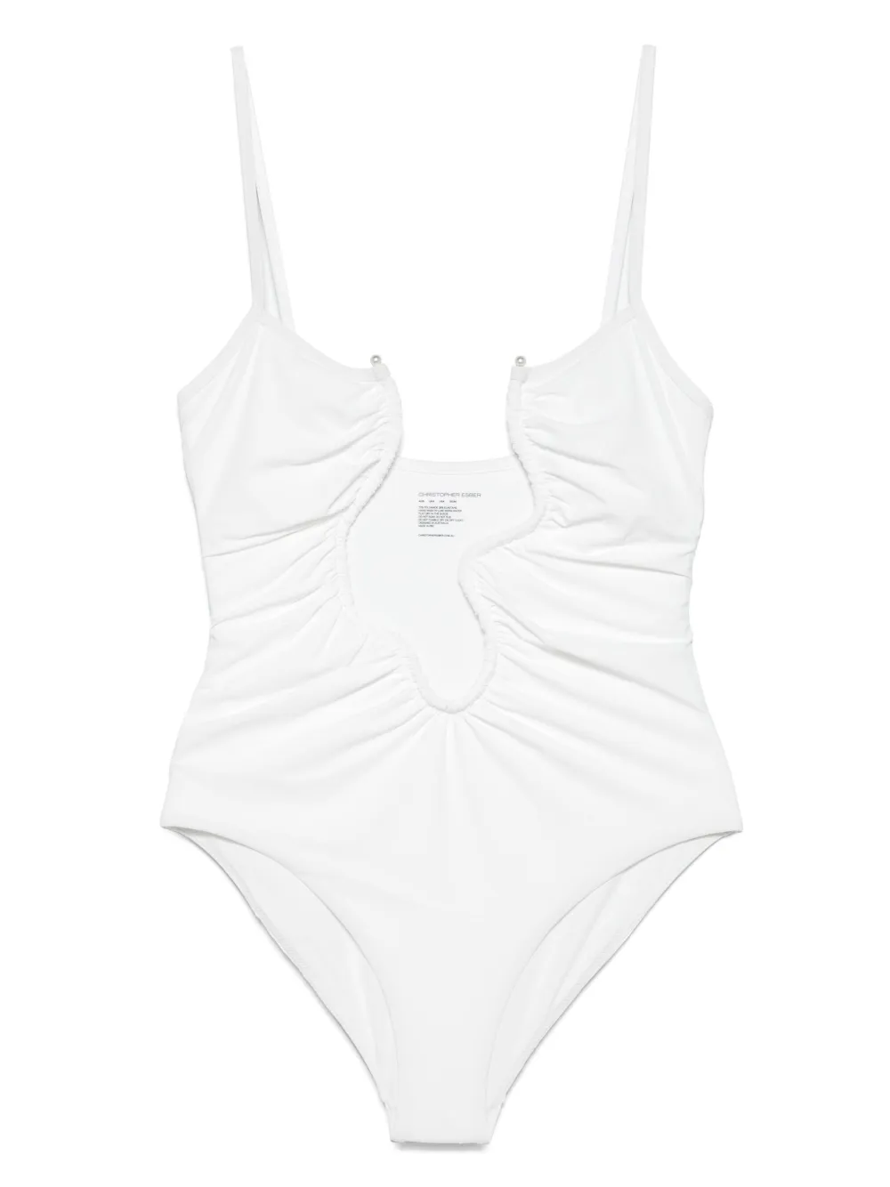 Christopher Esber Salacia swimsuit - ホワイト Christopher Esber Salacia swimsuit - ホワイト