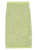 Christopher Esber crystal-embellished midi skirt - Green