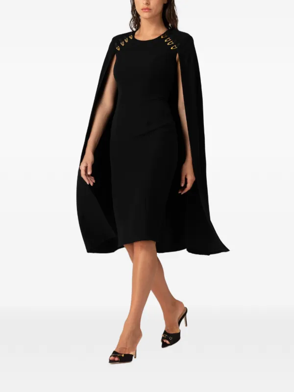 Murmur Mantle Midi Dress | Black | FARFETCH JO Murmur Mantle Midi Dress | Black | FARFETCH JO