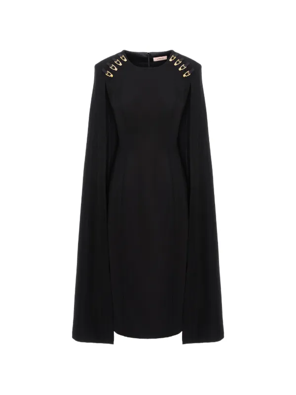 Murmur Mantle Midi Dress | Black | FARFETCH JO Murmur Mantle Midi Dress | Black | FARFETCH JO