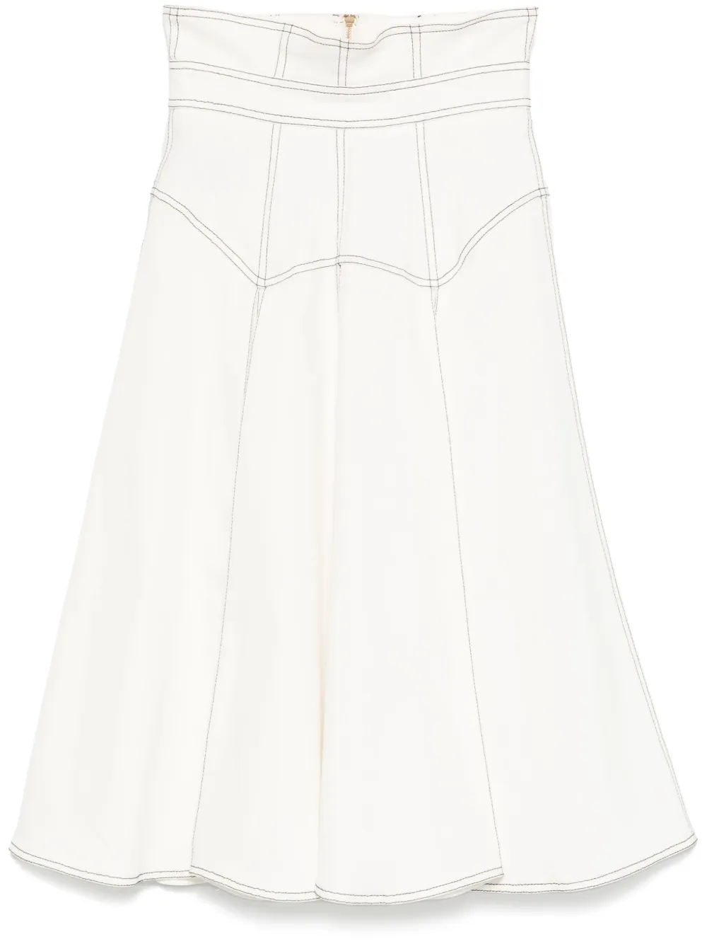 Murmur Underline midi skirt | White | Image 1