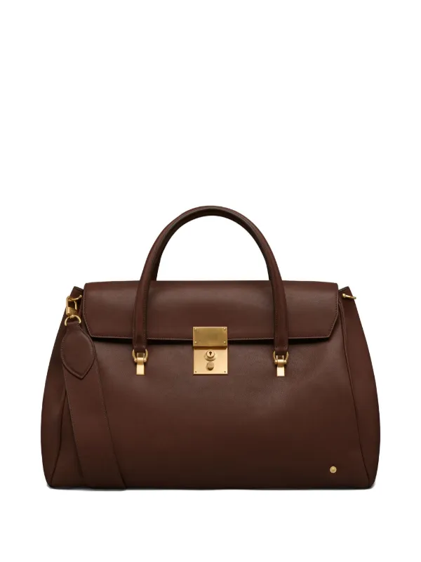 Thom Browne Mr. Thom レザーボストンバッグ | ブラウン | FARFETCH JP