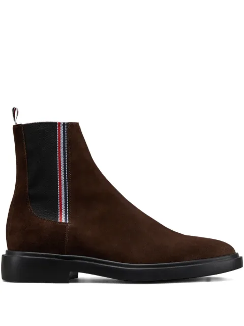 Thom Browne grosgrain loop tab chelsea boots