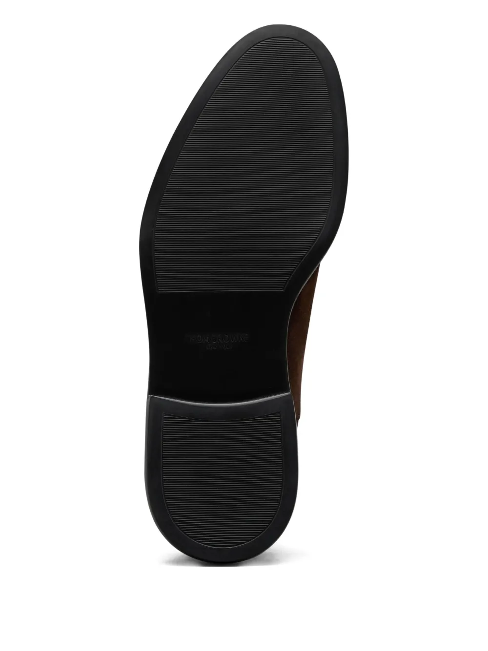 Thom Browne Grosgrain Loop Tab Chelsea Boots In Brown