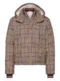 Thom Browne checked down jacket