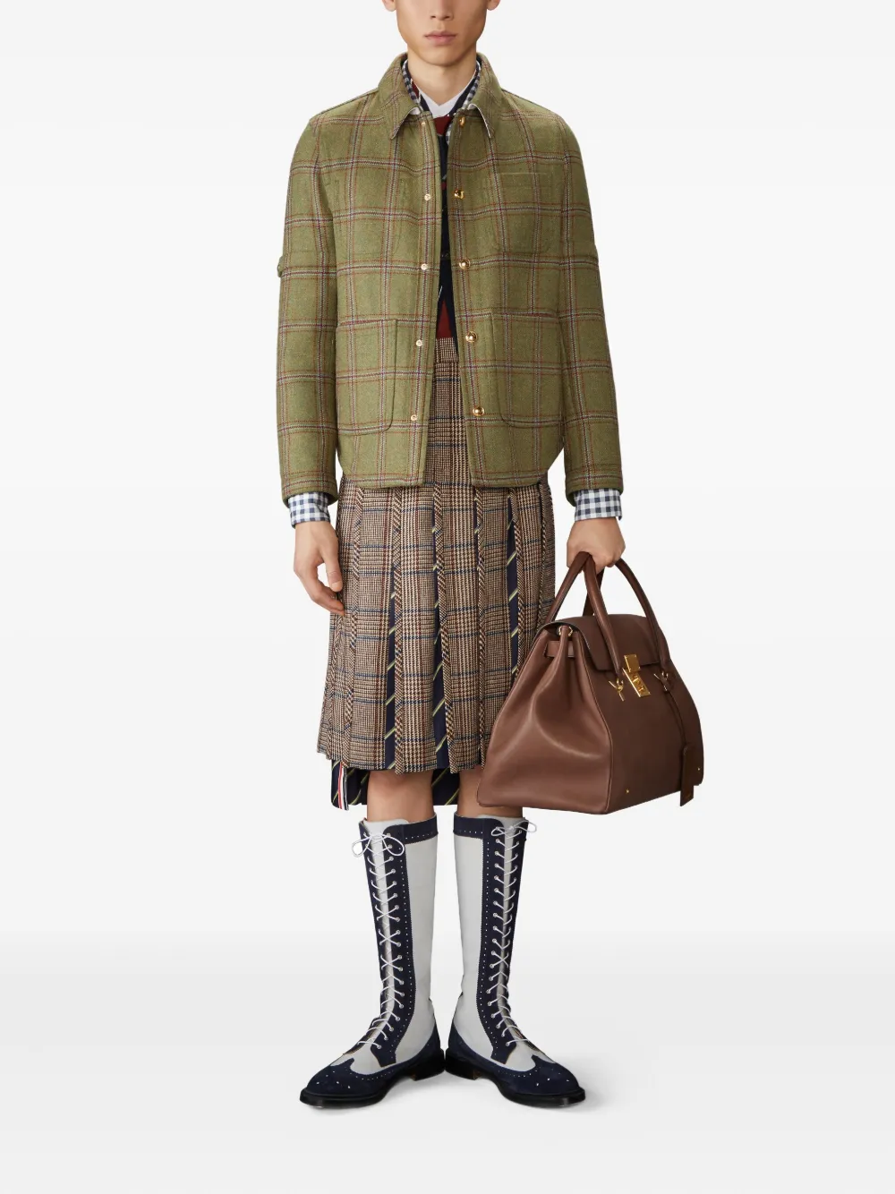 Thom Browne veste à carreaux | Surchemises | Image 2