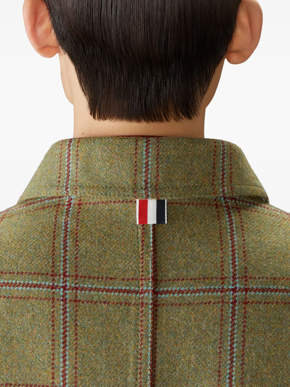 Thom Browne Hunting tweed shirtjack Groen