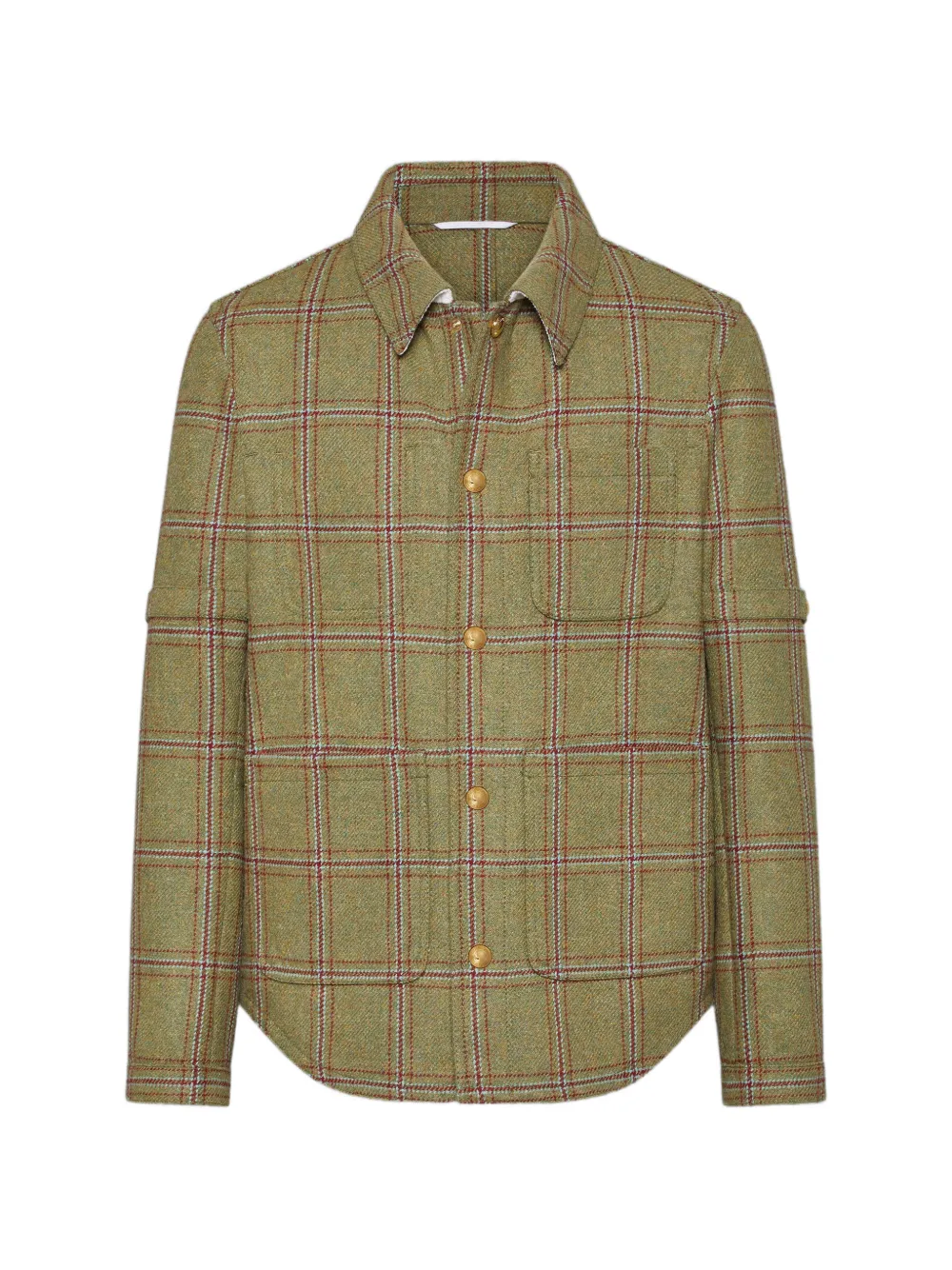 Thom Browne Giacca a quadri - Verde