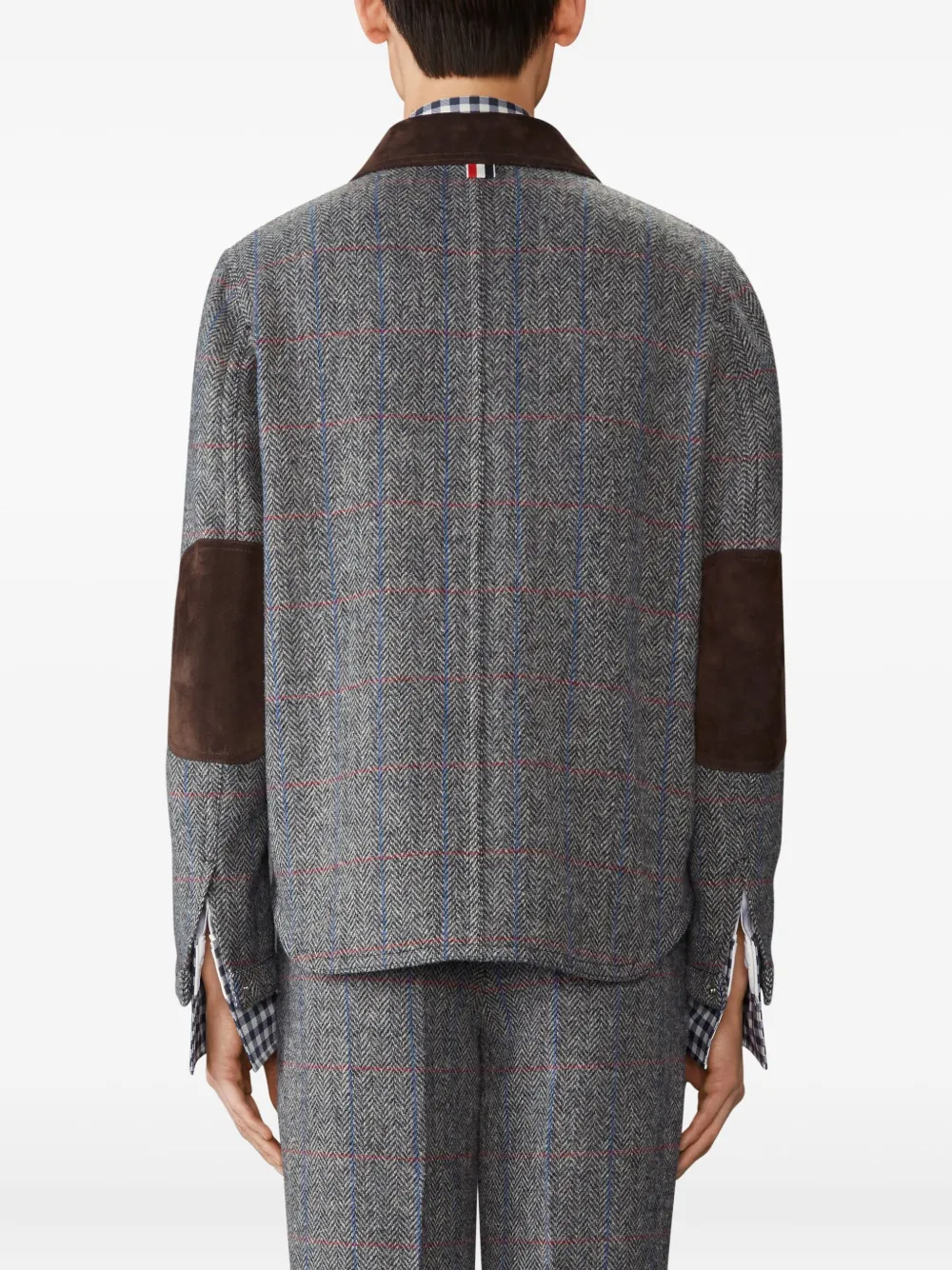 Thom Browne Hunting tweed shirtjack Grijs