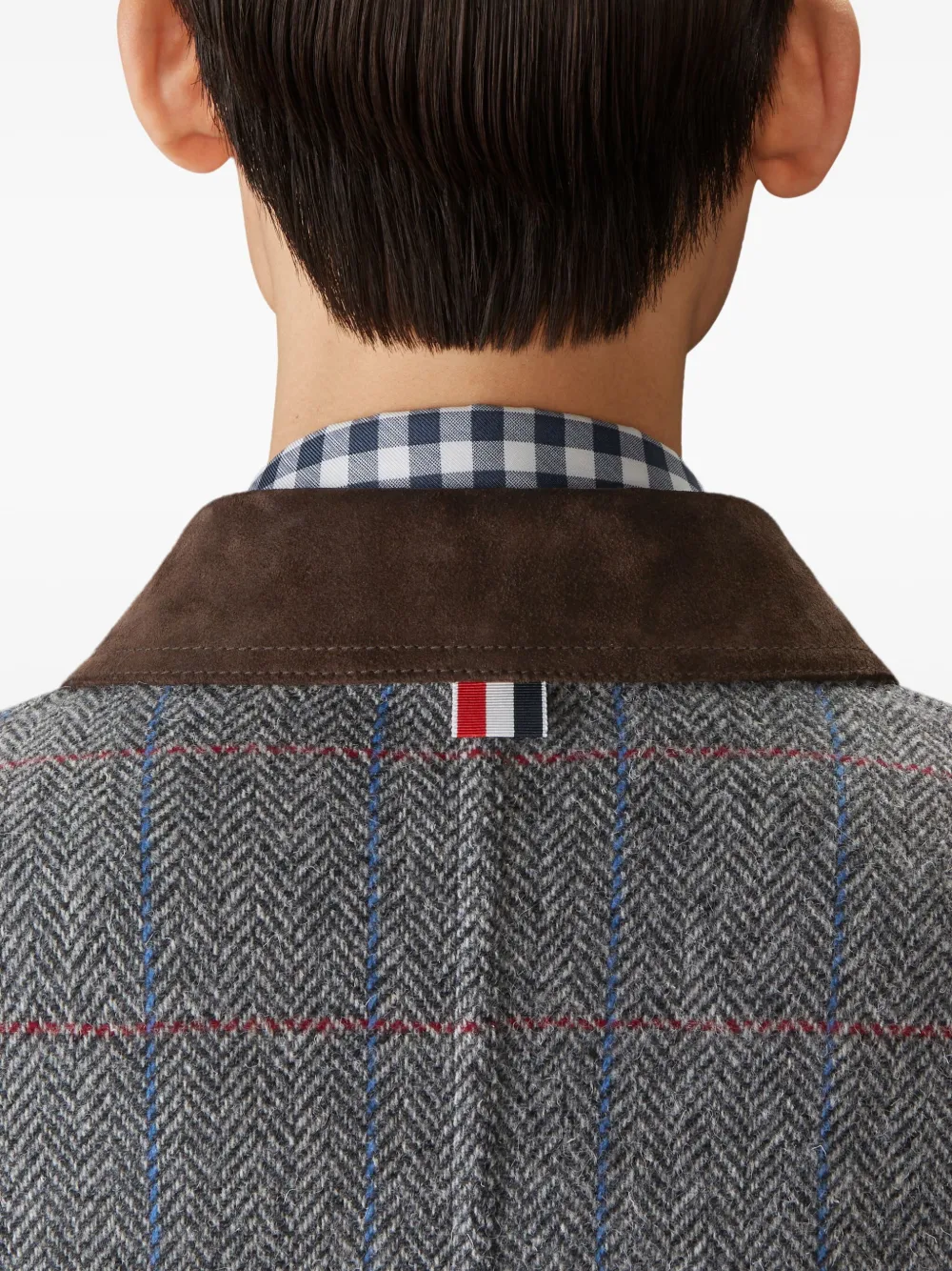 Thom Browne Hunting tweed shirtjack Grijs