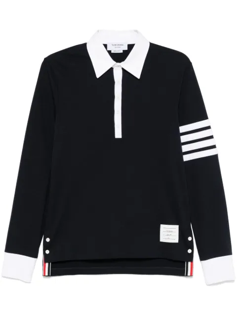 Thom Browne 4 Bar Stripe jersey polo shirt