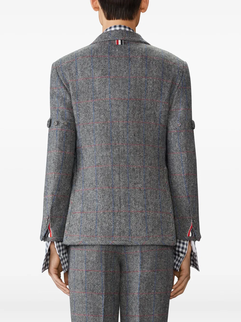 Thom Browne Hunting tweed blazer Grijs