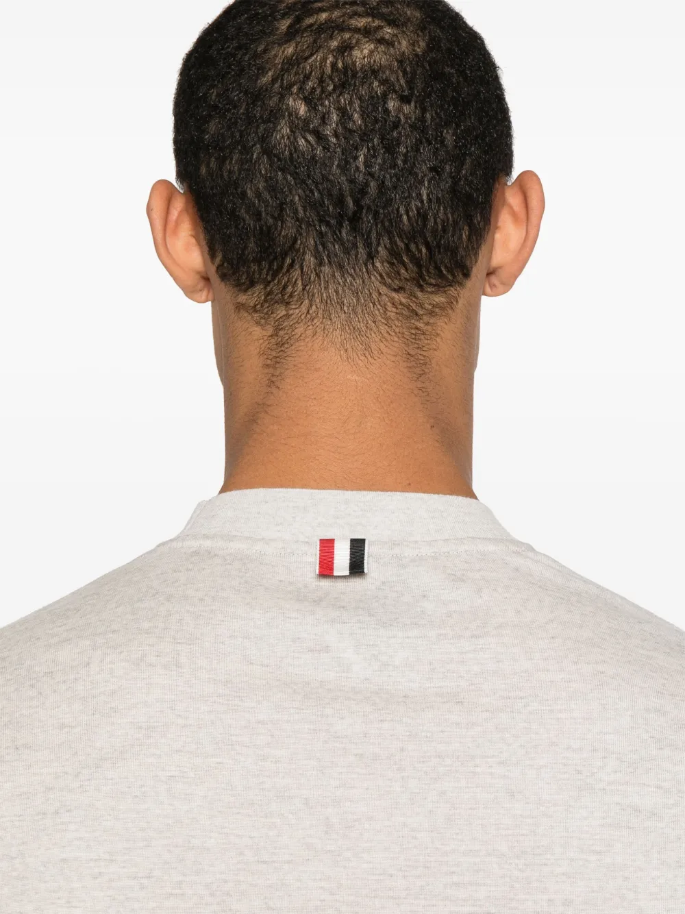 Thom Browne 4-Bar jersey T-shirt Grijs