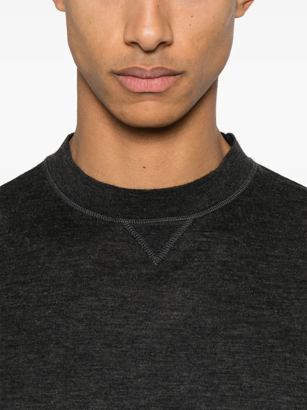 Thom Browne Wollen T-shirt Grijs