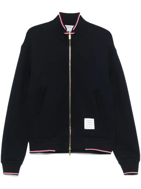 Thom Browne RWB-stripe knitted jacket