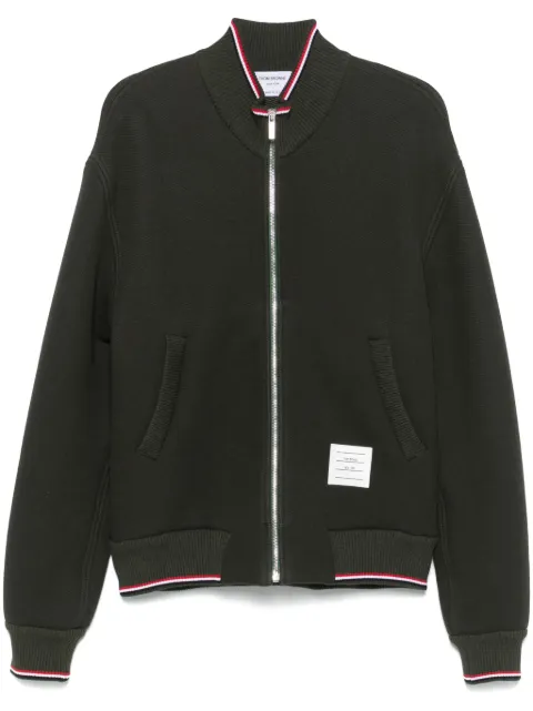 Thom Browne RWB-stripe knitted jacket
