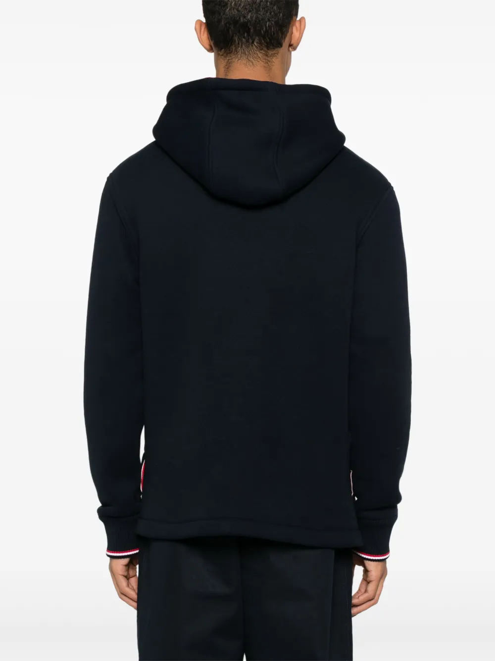 Thom Browne Hoodie met RWB-streep Blauw