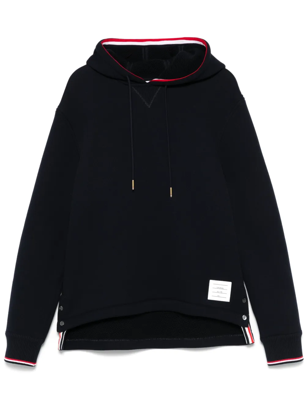 Thom Browne Hoodie met RWB-streep Blauw