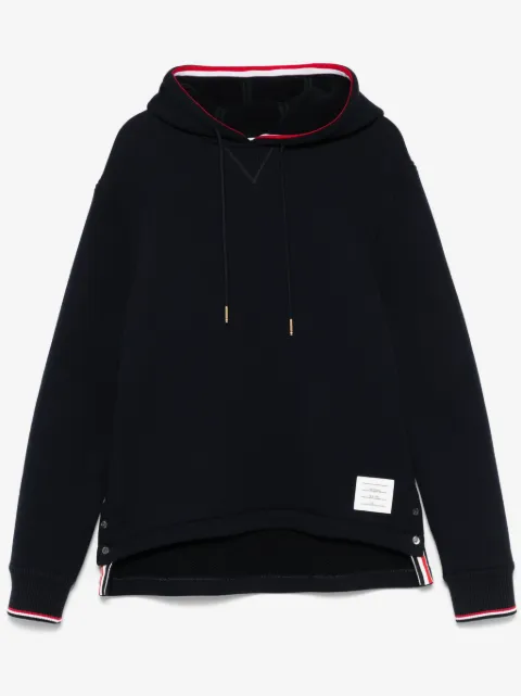 Thom Browne Loopback Oversized RWB-stripe hoodie