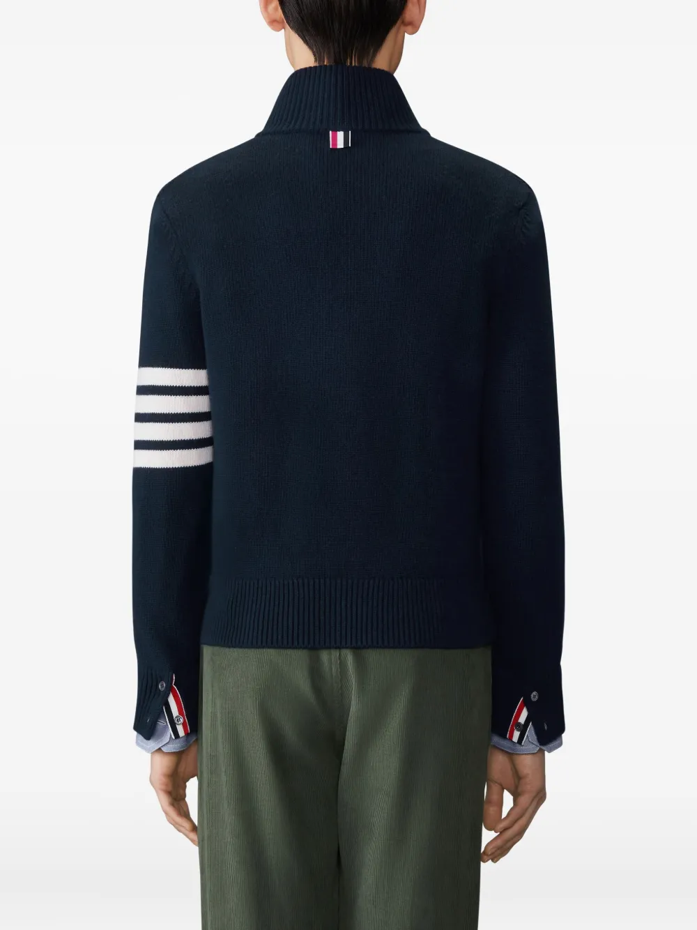 Thom Browne Trui met halve rits Blauw