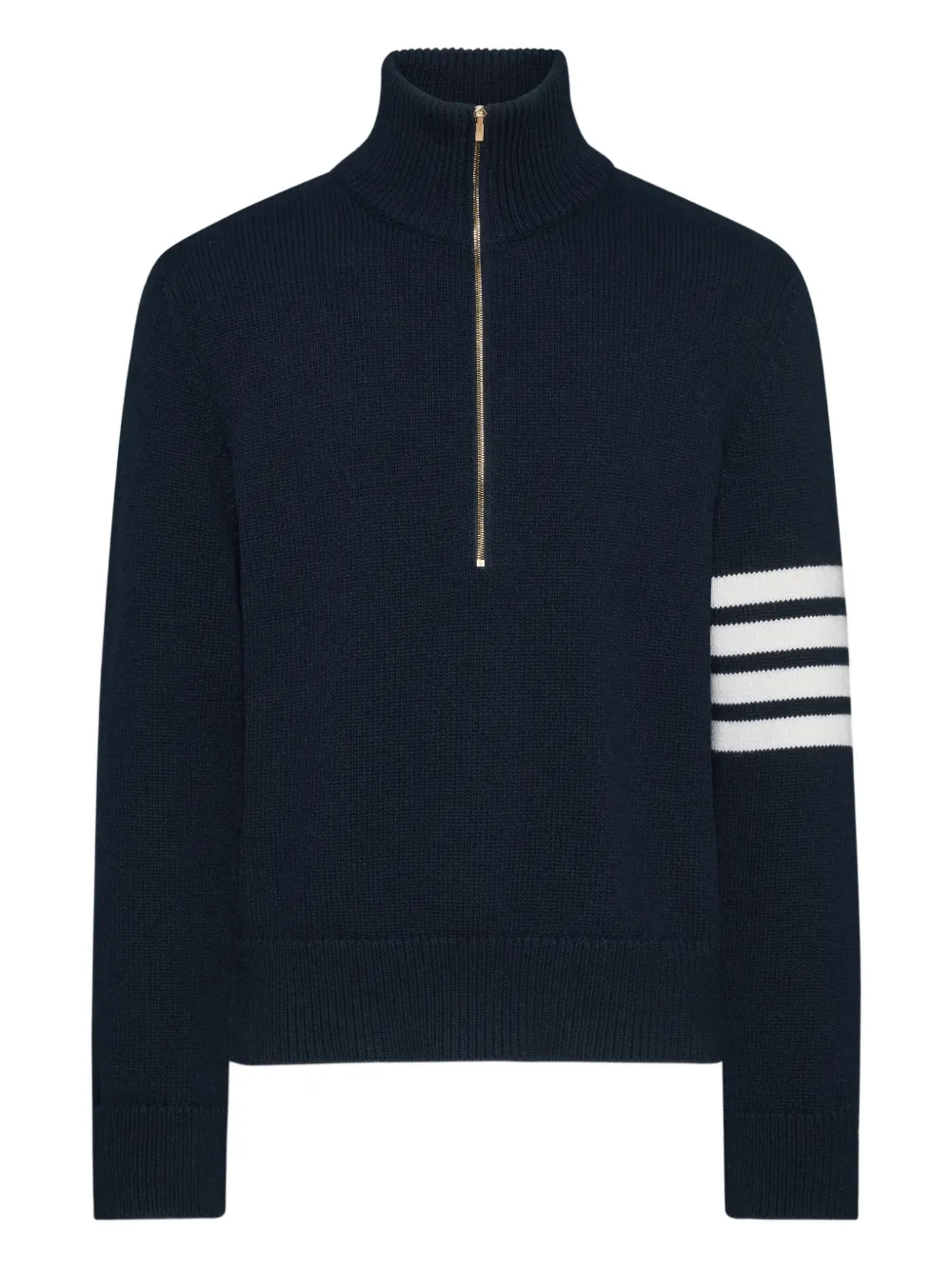 Thom Browne Trui met halve rits Blauw
