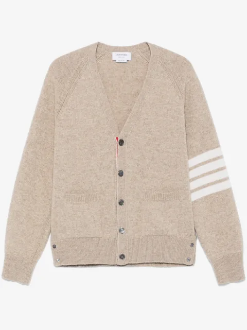 Thom Browne cardigan en laine à détail 4 bandes signature