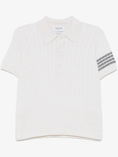 Thom Browne 4-Bar cashmere polo shirt