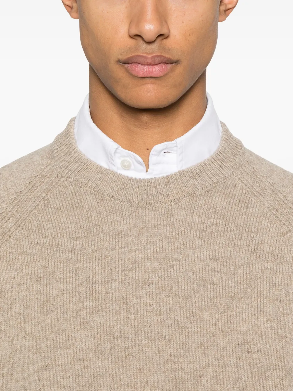 Thom Browne 4 Bar Stripe wollen trui Bruin