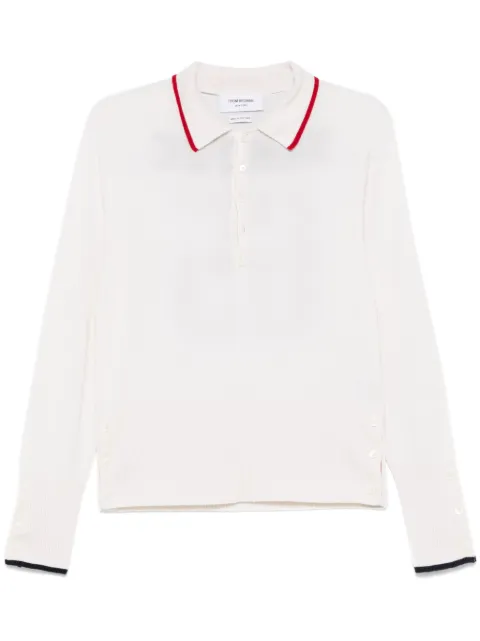 Thom Browne Browne 65 intarsia cashmerepolo shirt