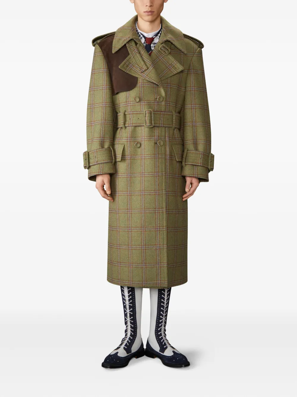 Thom Browne Hunting tweed trench coat | Trench Coats  | Image 2