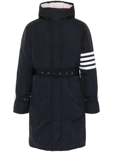 Thom Browne parka con cinturón