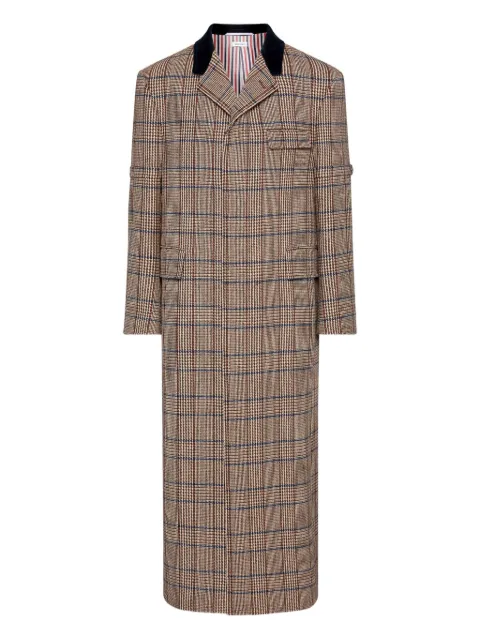 Thom Browne check-pattern coat