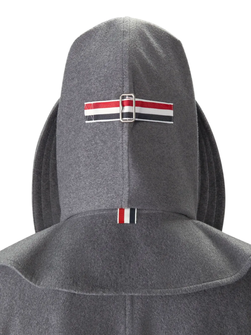 Thom Browne Waterproof Cashmere Parka With Removable Hood In Gray