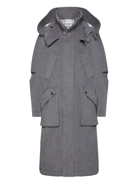 Thom Browne detachable-hood coat