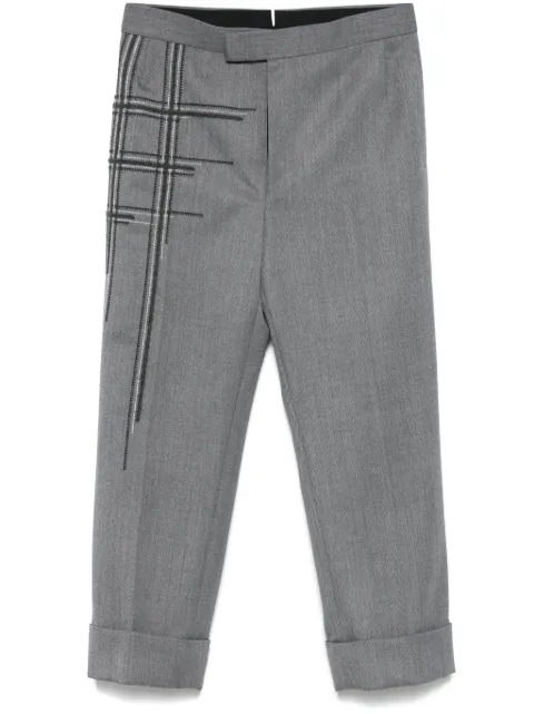 Thom Browne low-rise drop-crotch trousers
