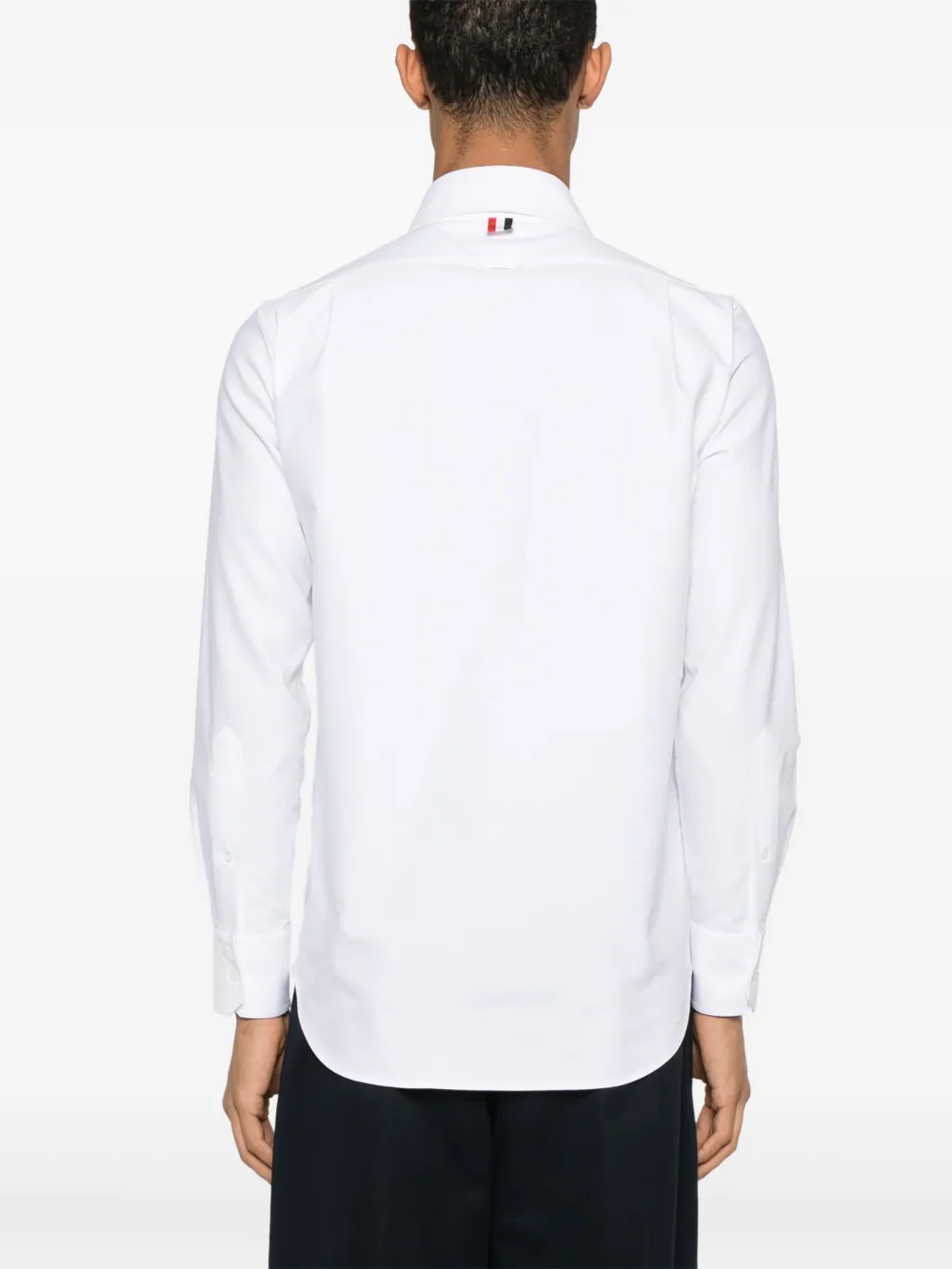 Thom Browne Overhemd met stiksels en ketting Wit
