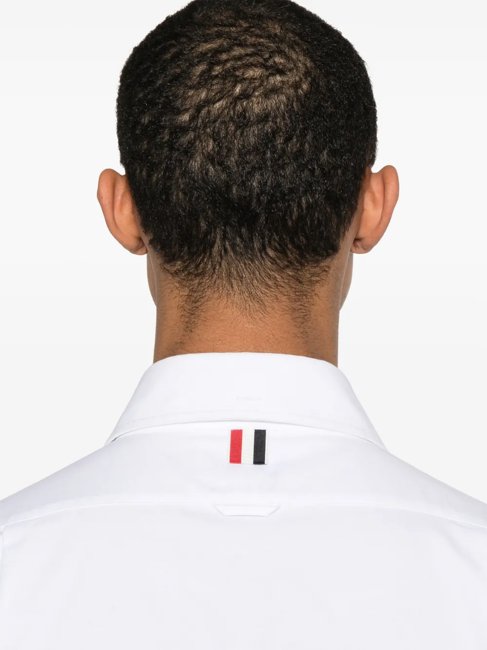 Thom Browne Overhemd met stiksels en ketting Wit