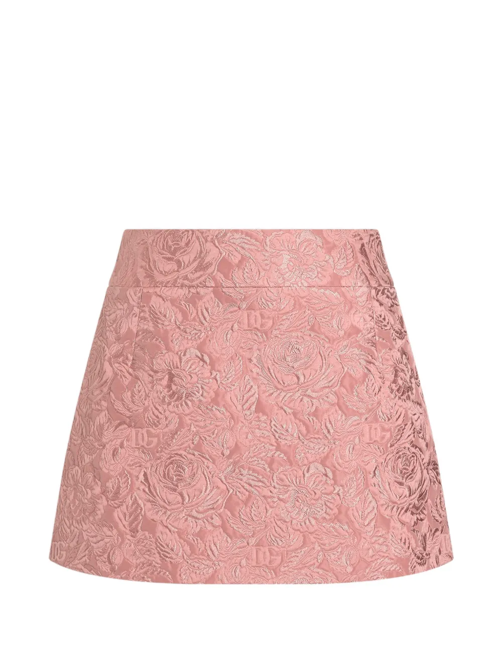 Dolce & Gabbana Minigonna in broccato - Rosa