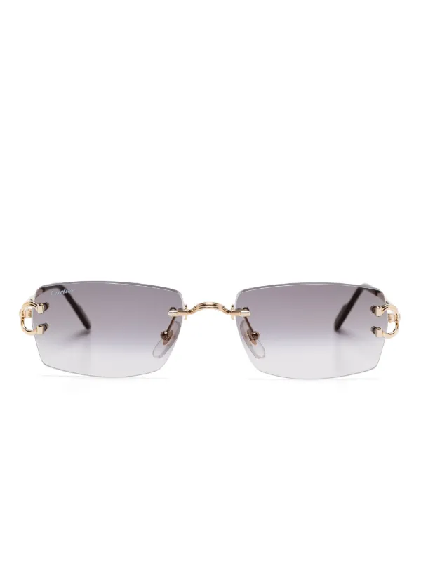【関税込み】Cartier ゴールド 'Signature C de Cartier' メガネ Cartier Gold 'Signature C de Cartier' Sunglasses Cartier