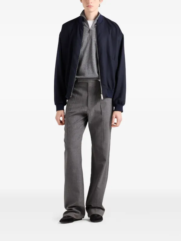Prada half-zip Sweater | Grey | FARFETCH UK