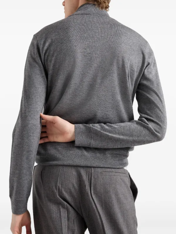 Prada half-zip Sweater | Grey | FARFETCH UK Prada half-zip Sweater | Grey | FARFETCH UK