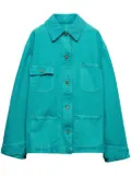 Prada canvas trucker jacket - Blue