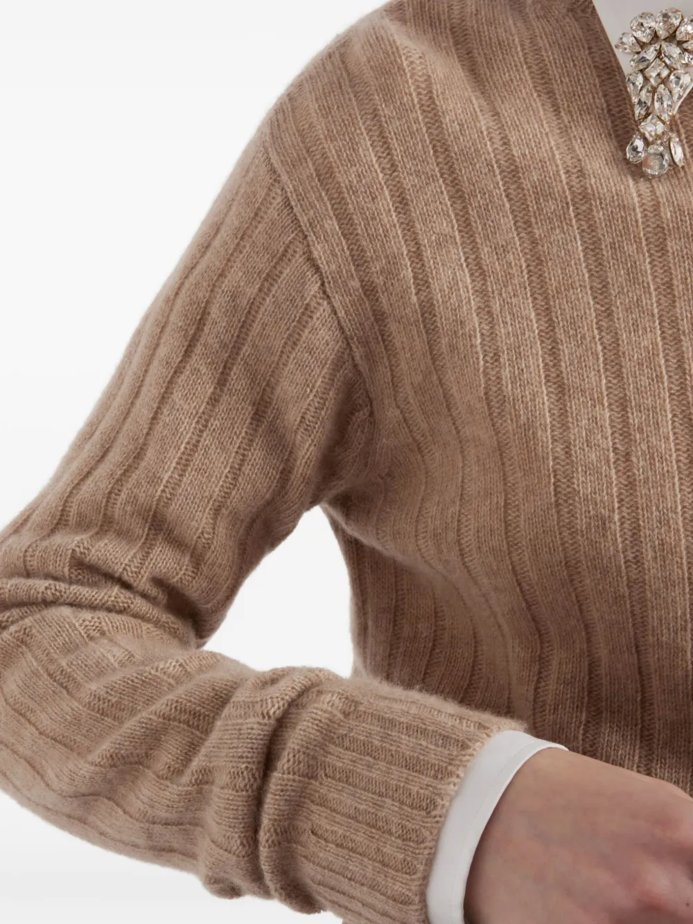 Prada Re-Cashmere trui Beige